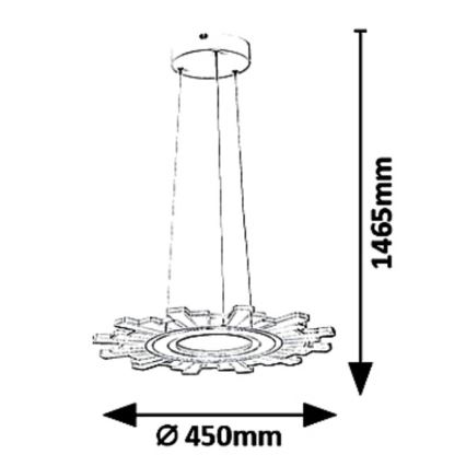 Rabalux 6210 - LED Lustr na lanku FELICITY LED/30W/230V