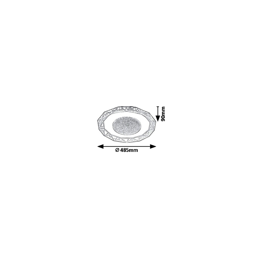 Rabalux - LED Stropní svítidlo SIREN LED/50W/230V