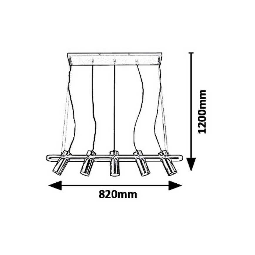 Rabalux - LED Lustr na lanku RAVEN LED/25W/230V