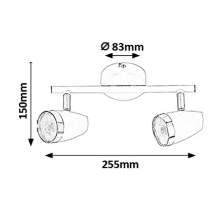 Rabalux - LED Bodové svítidlo 2xLED/4W/230V