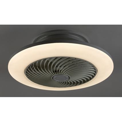 Rabalux - LED Stmívatelné stropní svítidlo s ventilátorem DALFON LED/36W/230V 3000-6000K + dálkové ovládání