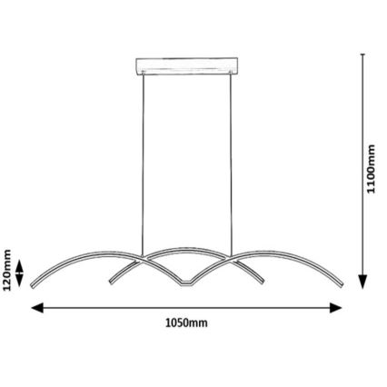 Rabalux - LED Lustr na lanku LED/40W/230V