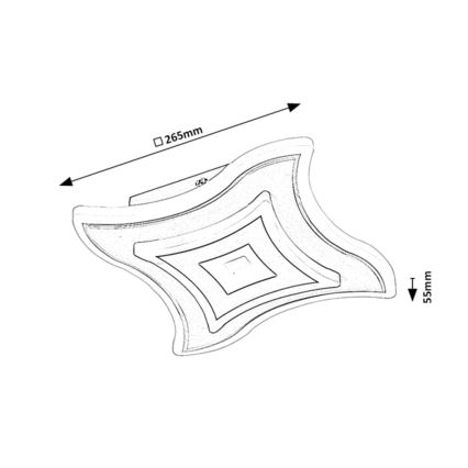 Rabalux - LED Stropní svítidlo LED/20W/230V 3000/4000/6000K