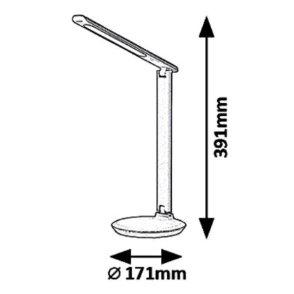 Rabalux - LED Stmívatelná stolní lampa LED/9W/230V