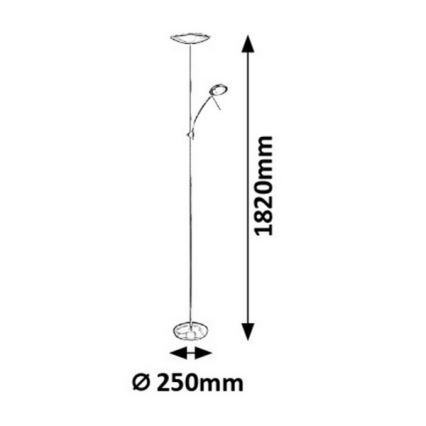 Rabalux - LED stojací lampa 1xLED/18W + 1xLED/5W/230V