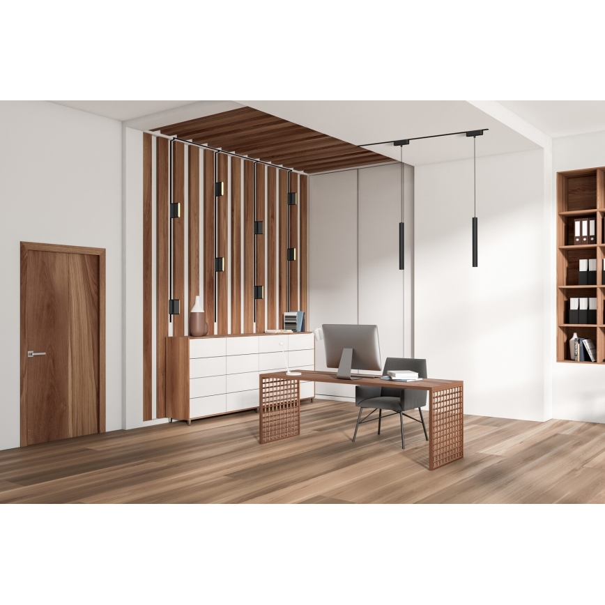 Rabalux - LED Lustr na lanku do 1-fázového lištového systému LED/5W/230V 3000K černá