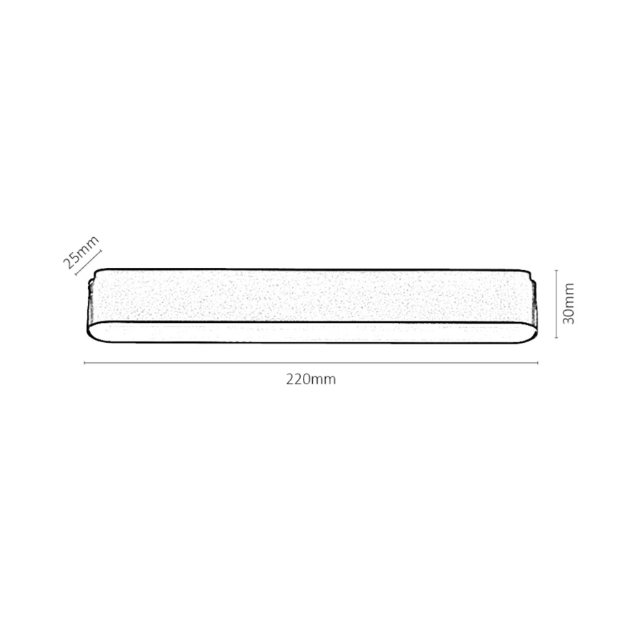 Rabalux - LED Stropní svítidlo do 1-fázového lištového systému LED/12W/24V 4000K 22 cm černá