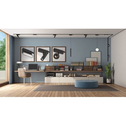 Rabalux - LED Bodové svítidlo do 1-fázového lištového systému LED/10W/230V 4000K černá