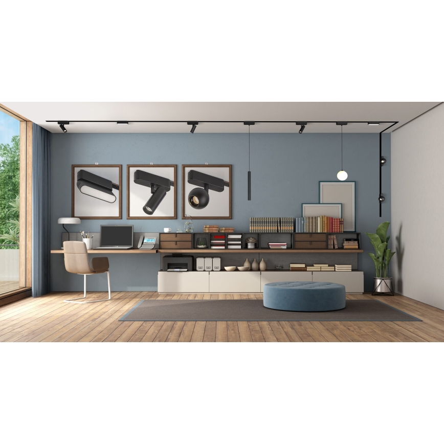 Rabalux - LED Bodové svítidlo do 1-fázového lištového systému LED/10W/230V 4000K černá