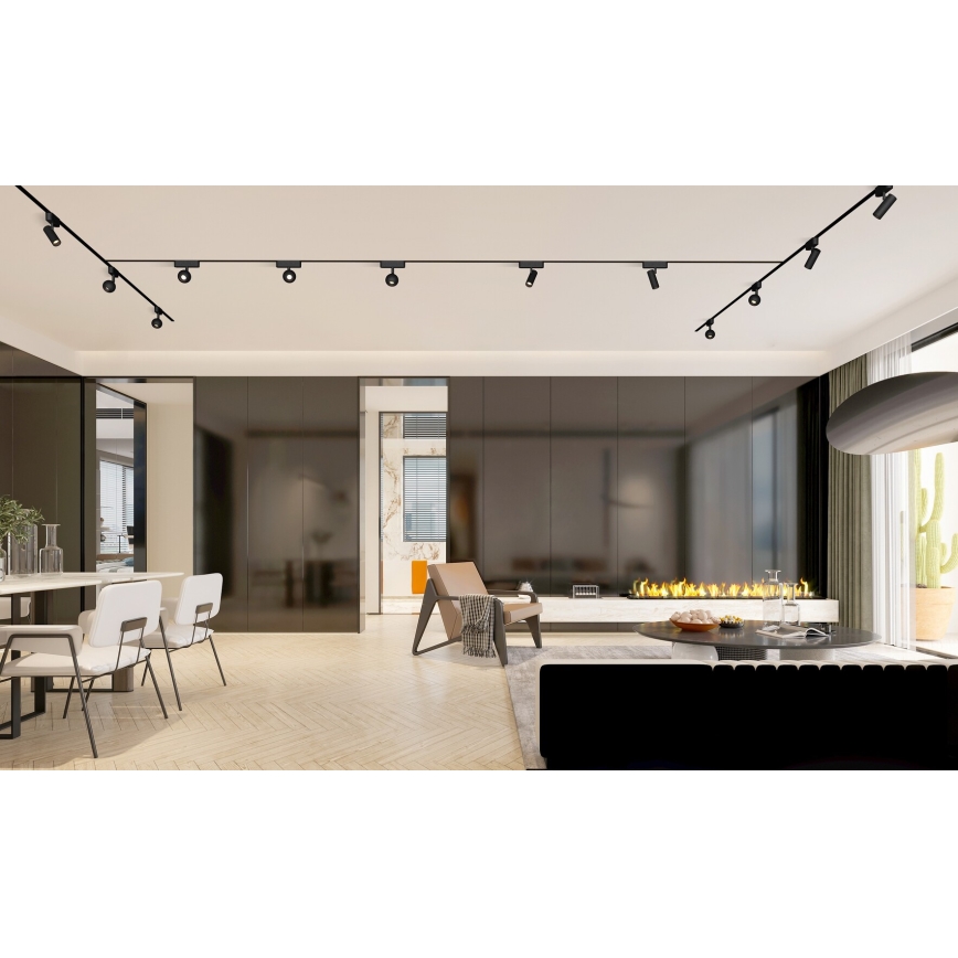 Rabalux - LED Bodové svítidlo do 1-fázového lištového systému LED/10W/230V 4000K černá