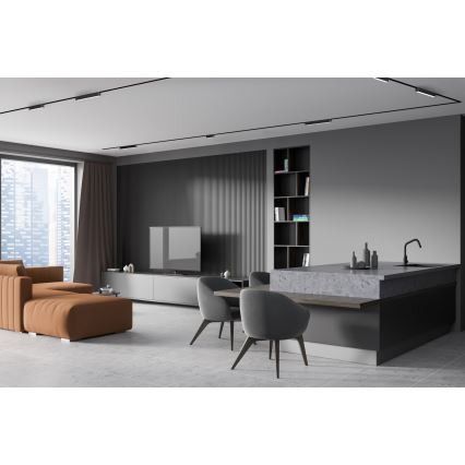 Rabalux - LED Stmívatelné stropní svítidlo do 1-fázového lištového systému LED/16W/24V 2700-5500K Wi-Fi Tuya 33 cm černá