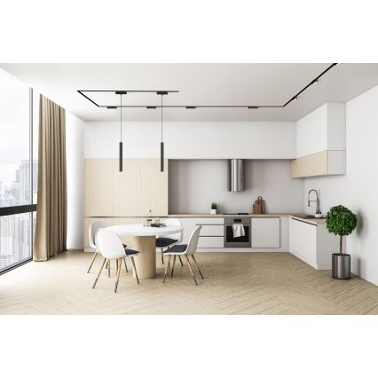 Rabalux - LED Stmívatelné stropní svítidlo do 1-fázového lištového systému LED/16W/24V 2700-5500K Wi-Fi Tuya 33 cm černá