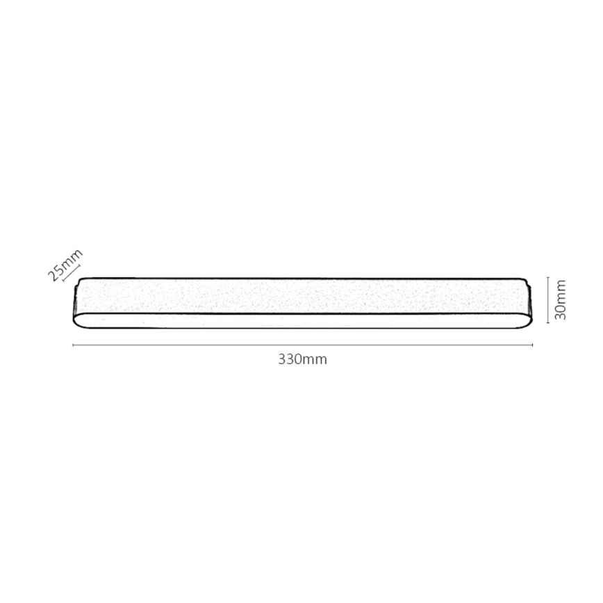 Rabalux - LED Stmívatelné stropní svítidlo do 1-fázového lištového systému LED/16W/24V 2700-5500K Wi-Fi Tuya 33 cm černá