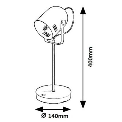 Rabalux 7015 - Stolní lampa MINUET 1xE14/15W/230V