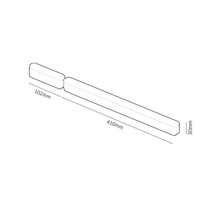 Rabalux - Napájecí zdroj pro svítidla v lištovém systému 180W/24V 10,2 + 41 cm černá