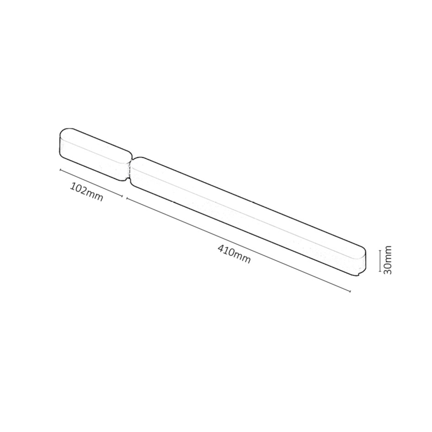 Rabalux - Napájecí zdroj pro svítidla v lištovém systému 80W/230V Wi-Fi 10,2 + 41 cm černá