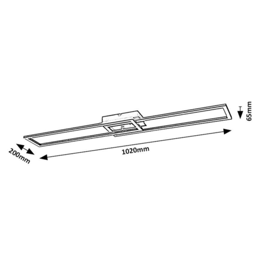 Rabalux - LED Stmívatelné stropní svítidlo LED/38W/230V 3000-6500K Wi-Fi Tuya + dálkové ovládání