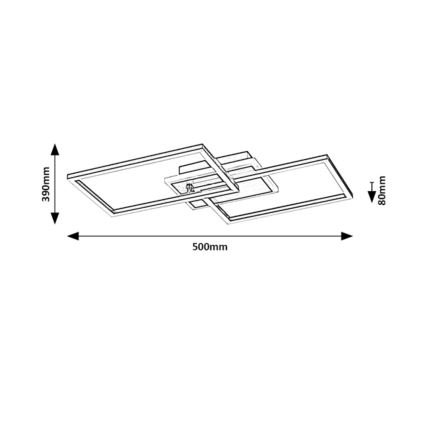 Rabalux - LED Stropní svítidlo LED/40W/230V 3000K černá