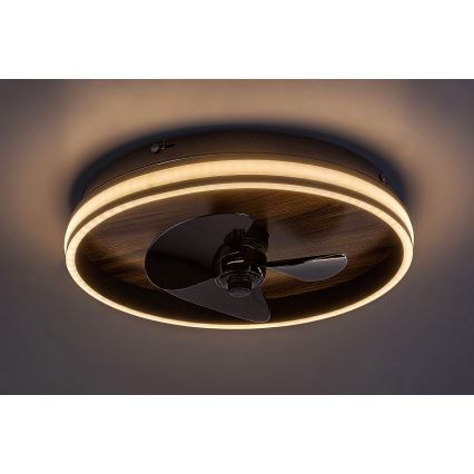 Rabalux - LED Stmívatelné stropní svítidlo s ventilátorem LED/30W/230V 3000-6500K + dálkové ovládání