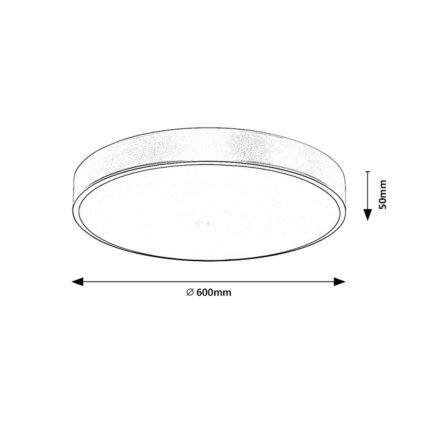 Rabalux - LED Stmívatelné stropní svítidlo LED/60W/230V 3000-6000K + dálkové ovládání