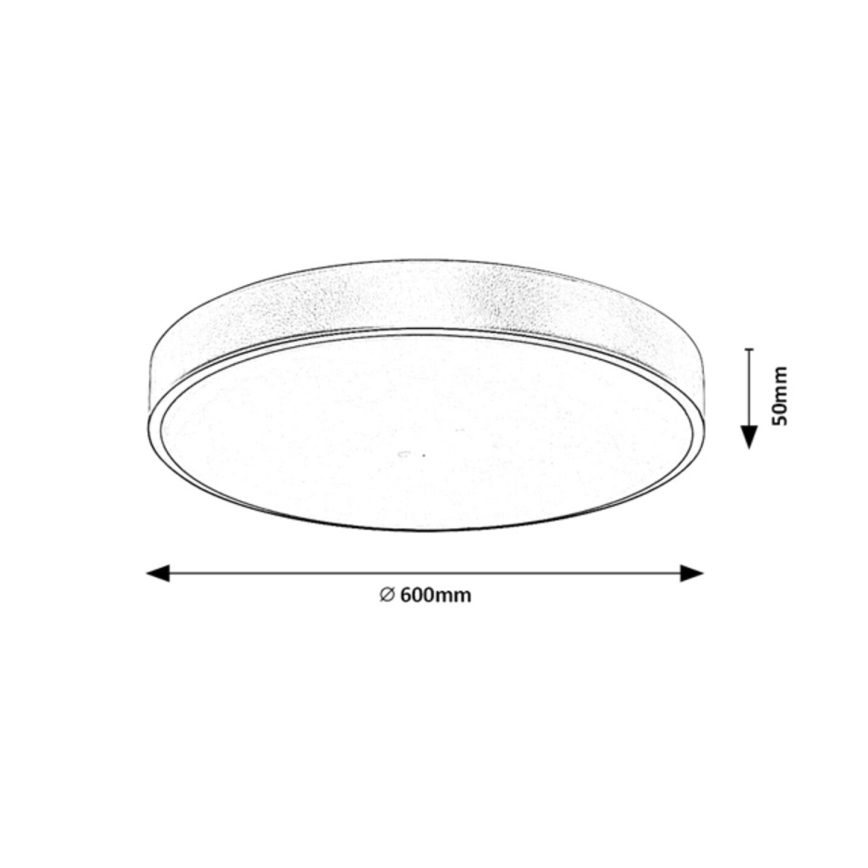 Rabalux - LED Stmívatelné stropní svítidlo LED/60W/230V 3000-6000K + dálkové ovládání