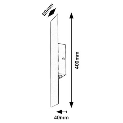 Rabalux - LED Nástěnné svítidlo LED/6W/230V 3000K černá
