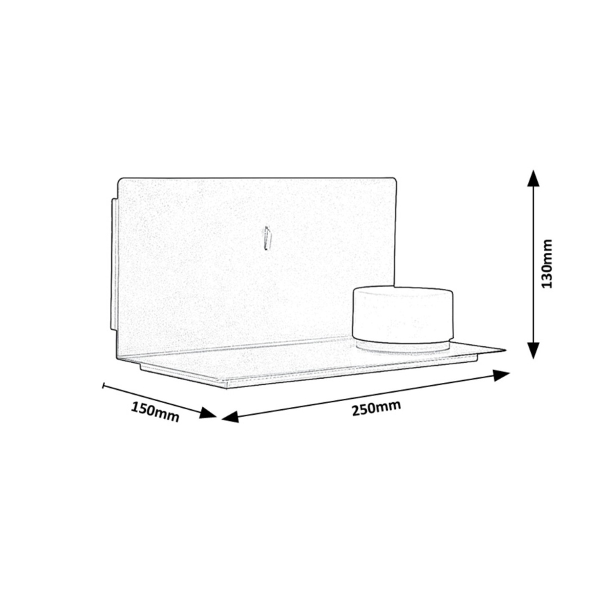 Rabalux - LED Nástěnné svítidlo s poličkou a USB portem LED/6W/230V 3000K