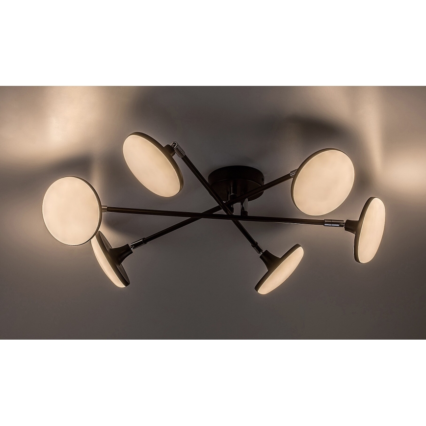 Rabalux - LED Přisazený lustr 6xLED/4W/230V 3000K černá