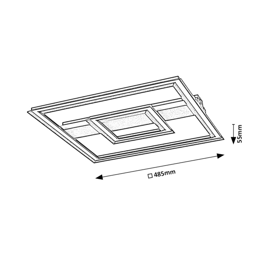 Rabalux - LED Stropní svítidlo LED/48W/230V 3000K černá