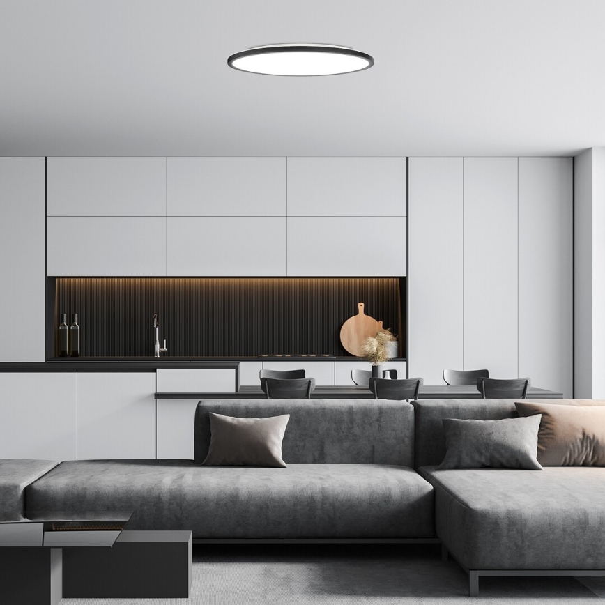 Rabalux - LED Stropní svítidlo LED/36W/230V 3000/4000/6000K pr. 50 cm černá
