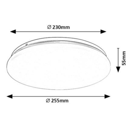 Rabalux - LED Stropní svítidlo LED/12W/230V 3000K 25 cm