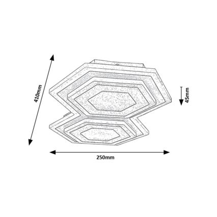 Rabalux - LED Stropní svítidlo LED/44W/230V 3000/6000K