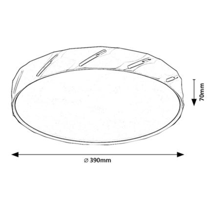 Rabalux - LED Stropní svítidlo LED/25W/230V 3000K bílá pr. 39 cm