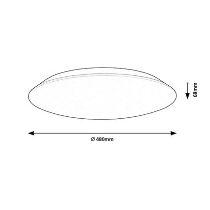 Rabalux - LED Stropní svítidlo LED/45W/230V 4000K 48 cm