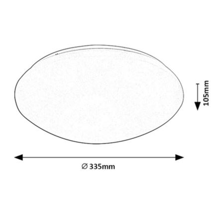 Rabalux - LED Stropní svítidlo se senzorem LED/18W/230V IP44 4000K