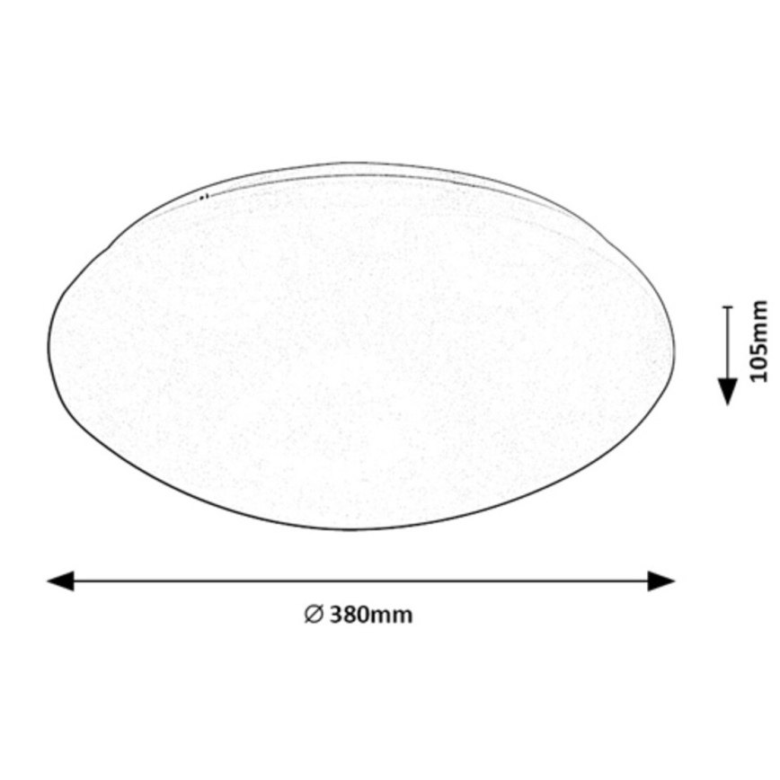 Rabalux - LED Stropní svítidlo se senzorem LED/24W/230V IP44 4000K