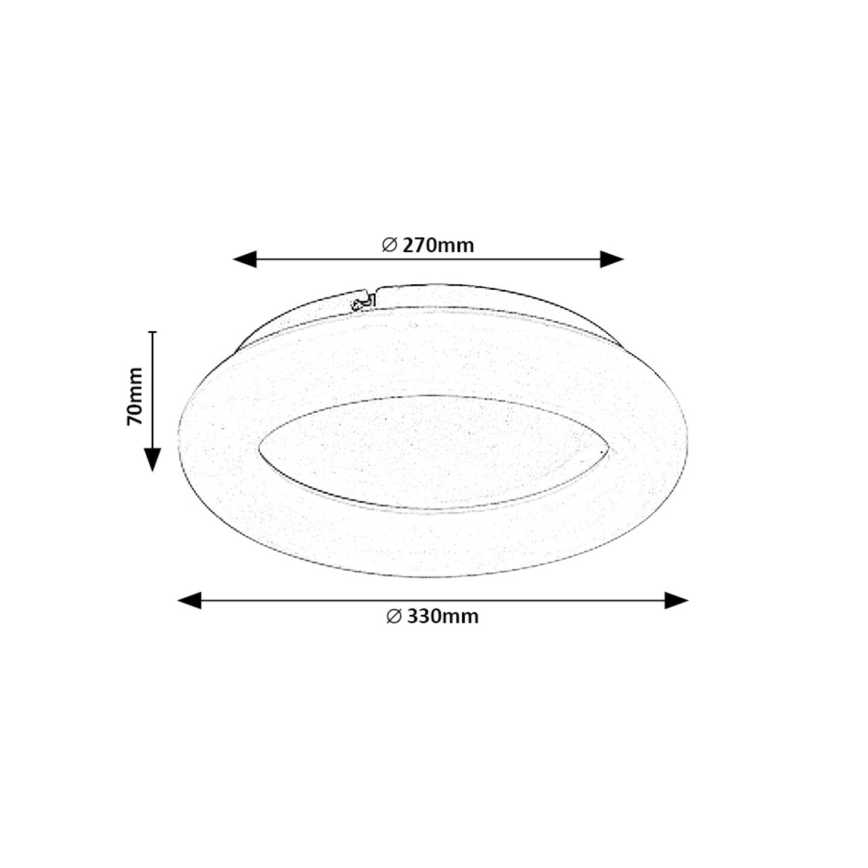 Rabalux - LED Stropní svítidlo LED/24W/230V 4000K pr. 33 cm bílá