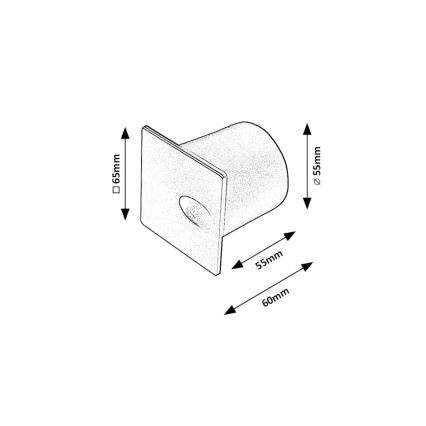 Rabalux - LED Venkovní schodišťové svítidlo LED/3W/230V IP54 3000K bílá