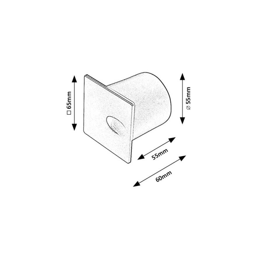 Rabalux - LED Venkovní schodišťové svítidlo LED/3W/230V IP54 3000K bílá