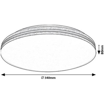 Rabalux - LED Stropní svítidlo LED/18W/230V 4000K pr. 34 cm