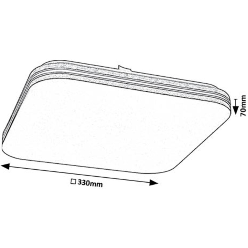 Rabalux - LED Stropní svítidlo LED/18W/230V 4000K 33x33 cm