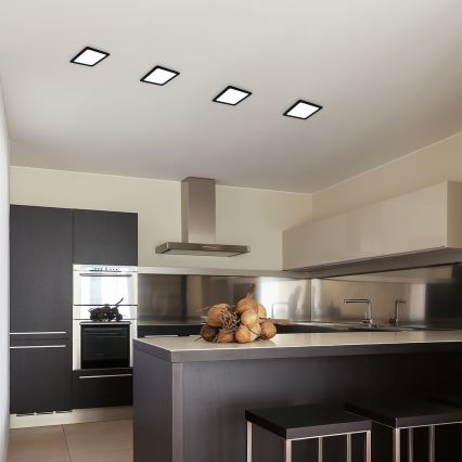 Rabalux - LED Podhledové svítidlo LED/6W/230V 12x12 cm černá