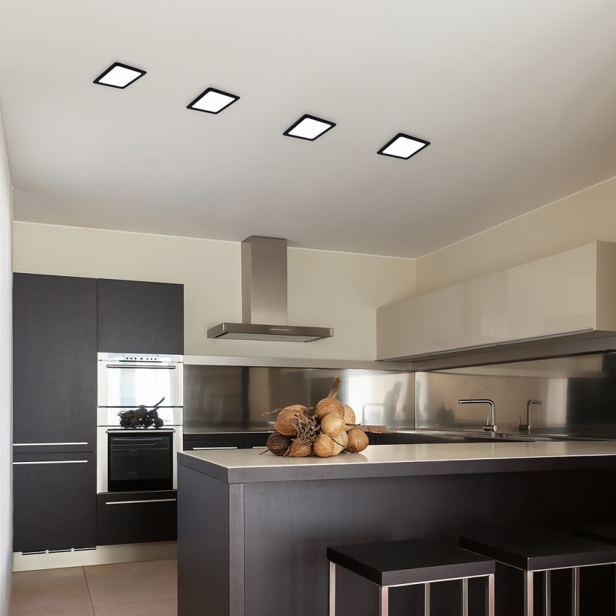 Rabalux - LED Podhledové svítidlo LED/6W/230V 12x12 cm černá
