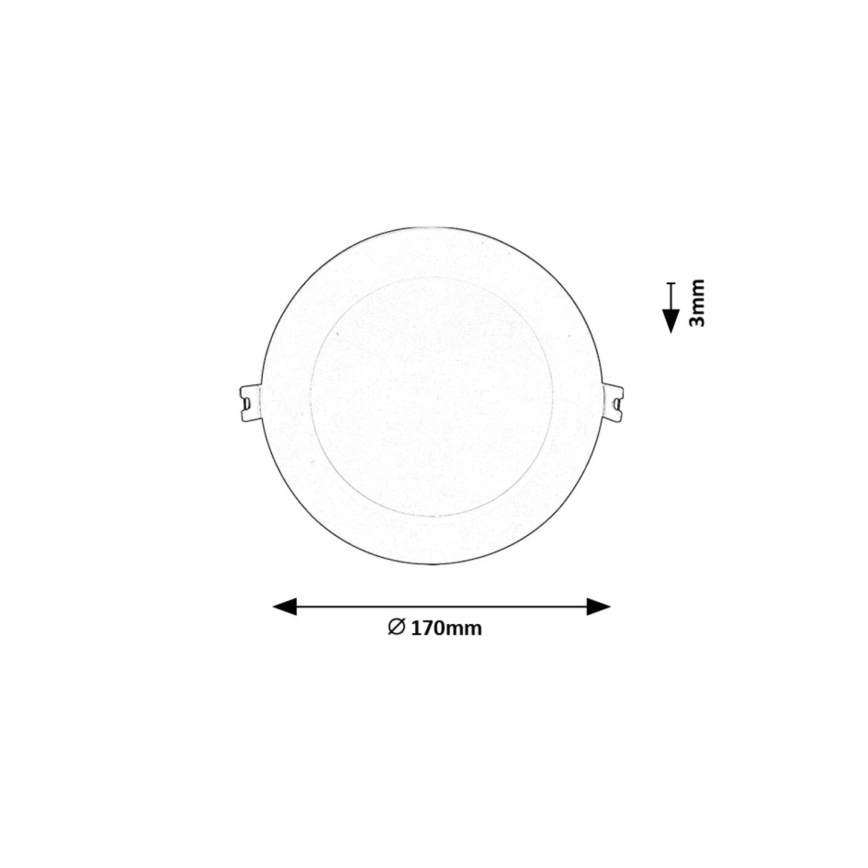 Rabalux - LED Podhledové svítidlo LED/12W/230V pr. 17 cm bílá