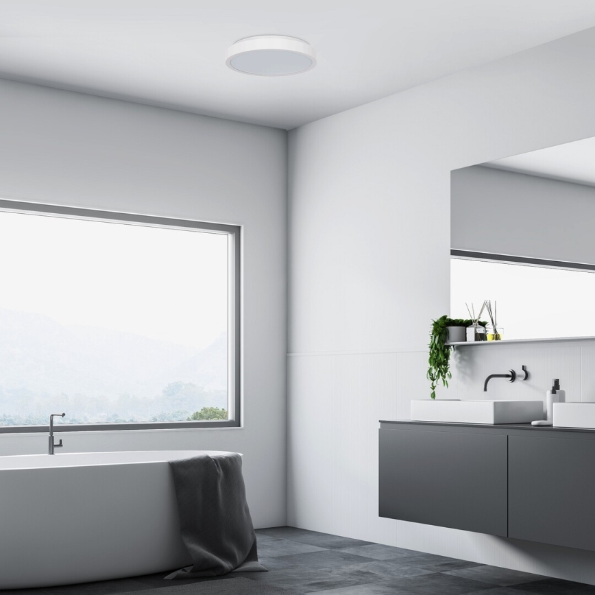 Rabalux - LED Koupelnové stropní svítidlo LED/36W/230V IP44 4000K pr. 35 cm bílá