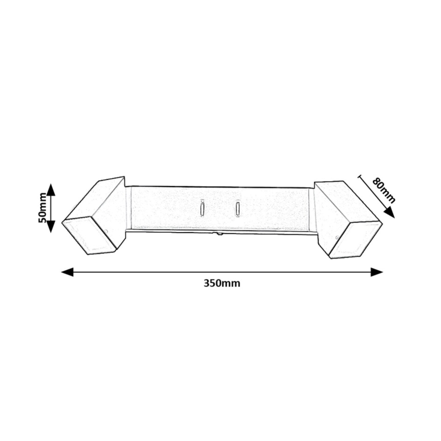Rabalux - LED Nástěnné svítidlo 2xLED/4W/230V 3000K