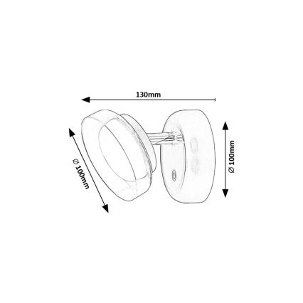 Rabalux - LED Stmívatelné nástěnné nabíjecí svítidlo LED/2W/5V 3000K 1800 mAh