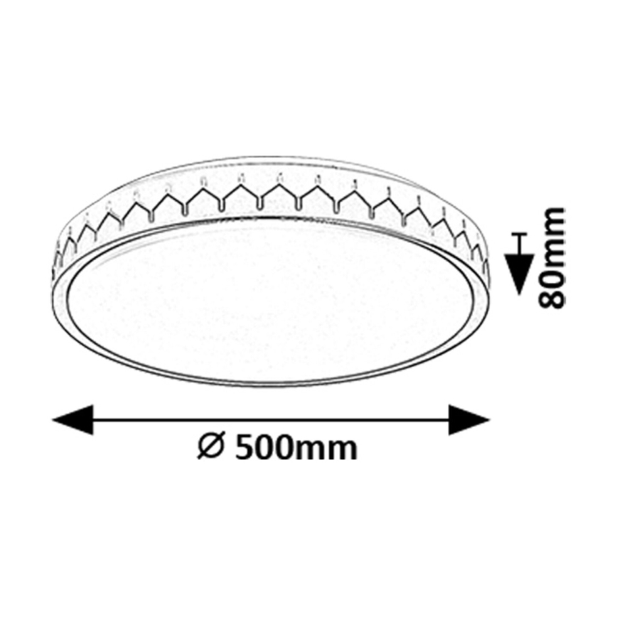 Rabalux - LED Stmívatelné stropní svítidlo LED/48W/230V 3000-6500K + dálkové ovládání