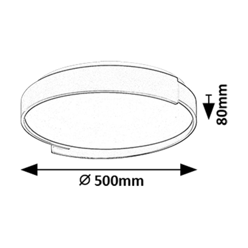 Rabalux - LED Stmívatelné stropní svítidlo LED/48W/230V 3000-6500K pr. 50 cm + dálkové ovládání