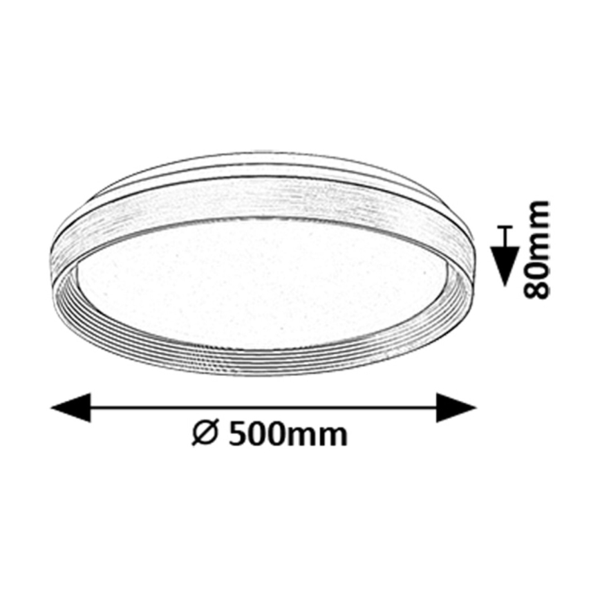 Rabalux - LED Stmívatelné stropní svítidlo LED/48W/230V 3000-6500K + dálkové ovládání